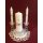 Ezüst szettből-gyertyaszett (3 részes) ezüst díszítéssel 
