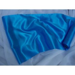 szatén selyem türkizkék (150 cm széles)