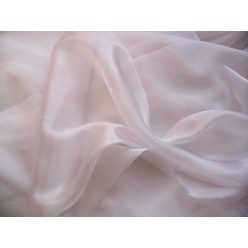 Szatén-organza (142 cm * 10 m) fehér 