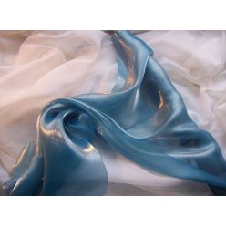 Szatén-organza (47 cm * 10 m) türkiz