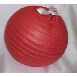 lampion gömb 25 cm-es, (piros) 29663 
