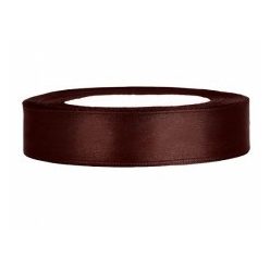 1,2 szatén szalag barna, 25 m (032) 