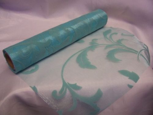 menta, inda mintás organza (23,5 cm * 5 m)