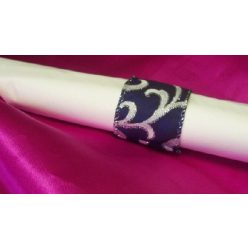 szalvétagyűrű kék-ezüst-10 db