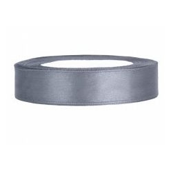 1,2 cm-s szatén szalag (25 m) ezüst (091) 