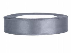 1,2 cm-s szatén szalag (25 m) ezüst (091) 