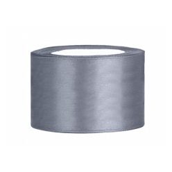 3,8 cm-s szatén szalag (25 m) ezüst (091) 