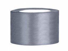 3,8 cm-s szatén szalag (25 m) ezüst (091) 