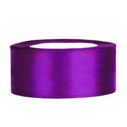 2,5 cm-s szatén szalag (25 m) s.lila(062)