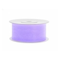 organza szalag 2,5 cm x 25 m,levendula (002)