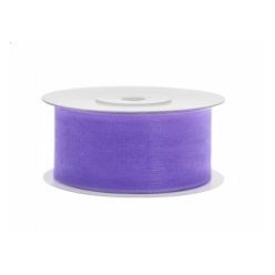 organza szalag 3,8 cm x 25 m,milkalila (004) 