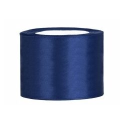 5 cm-s szatén szalag (25 m) sötétkék 