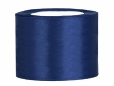 5 cm-s szatén szalag (25 m) sötétkék 