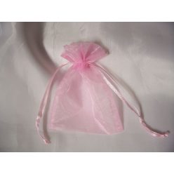 organza tasak 6*10 cm rózsaszín (20 db)  