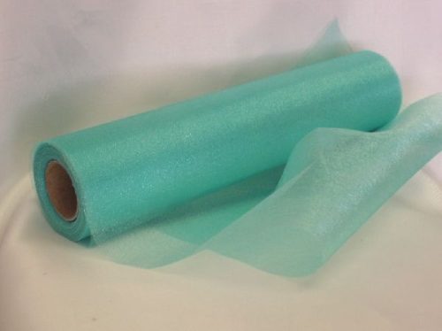 mentazöld 23,5 cm * 10 m organza - 747