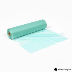  Mentazöld organza dekorációs anyag (47 cm x 10 m) – Üde menta ünnepi dekorációs tekercs