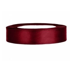 1,2 cm-s szatén szalag (23 m) s.bordó (082)
