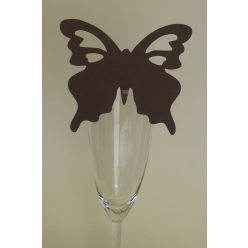 pillangó ültetőkártya barna (10 db)