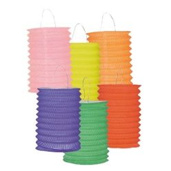 egyszínű henger lampion több színben (16 cm) (30385-B.) 