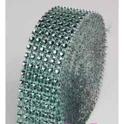 strasszos dekorszalag 3 cm *4,5 m - menta