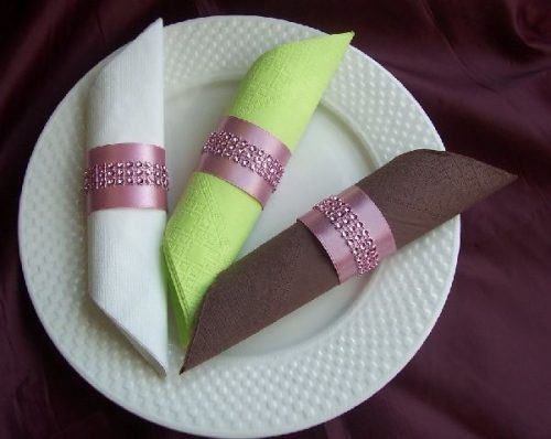 strasszos szalvétagyűrű mályva 