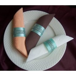 strasszos szalvétagyűrű menta