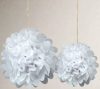 papír gömb / pom-pom (35 cm átmérő )fehér papír gömb / pom-pom (35 cm átmérő )fehér