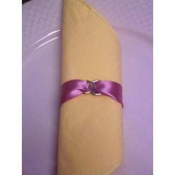 szatén szalvétagyűrű gyűrűpárral. mályva 10db/cs