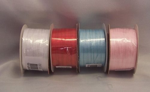 0,3 cm szatén szalag világoskék ( 50 m)