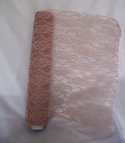 Csipke dekoanyag  cappuccino/bézs-472 (29 cm * 5 m )