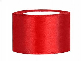 3,8 cm-s szatén szalag (25 m) PIROS