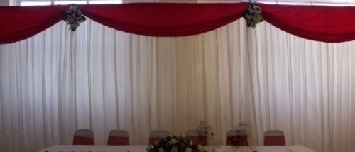 dekorselyem háttér (3 m *2 m) fehér