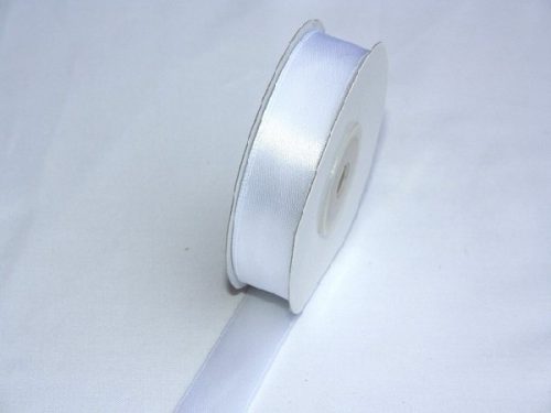 5 cm szatén szalag fehér (25 m)