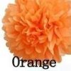 papír gömb / pom-pom (37 cm átmérő) narancs papír gömb / pom-pom (37 cm átmérő) narancs