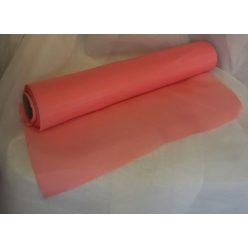 Selyem dekoranyag asztali futó korall (25 cm * 10 m) 