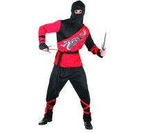 ninja jelmez (SDNSM) piros-fekete- 52-54 méret