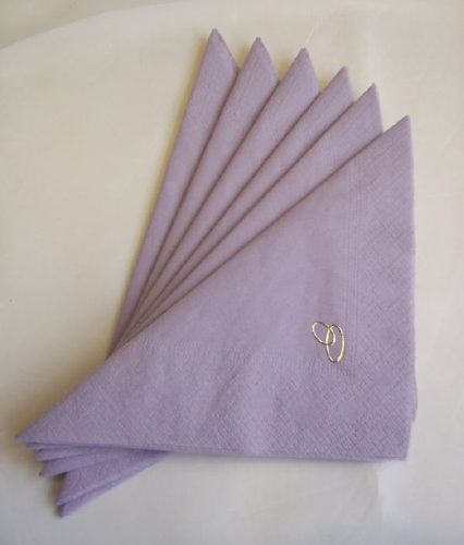 gyűrűs szalvéta lila (50 db/cs)