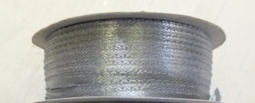 0,3 cm szatén szalag ezüst (50 m)