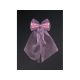 Kilincsdísz organza strasszkővel (2 db) rózsaszín kr081