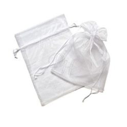 17*23 cm organza tasak fehér (3 db)