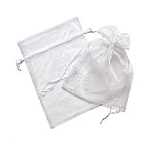 17*23 cm organza tasak fehér (3 db)