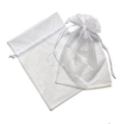 26x35 cm organza tasak fehér