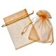 13x18 cm organza tasak arany