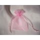14*21 cm organza tasak rózsaszín