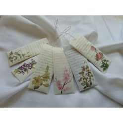 illattasak többféle virág mintával (15 x 6 cm)