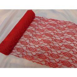 Csipke dekoanyag piros - 001 (29 cm * 5 m)