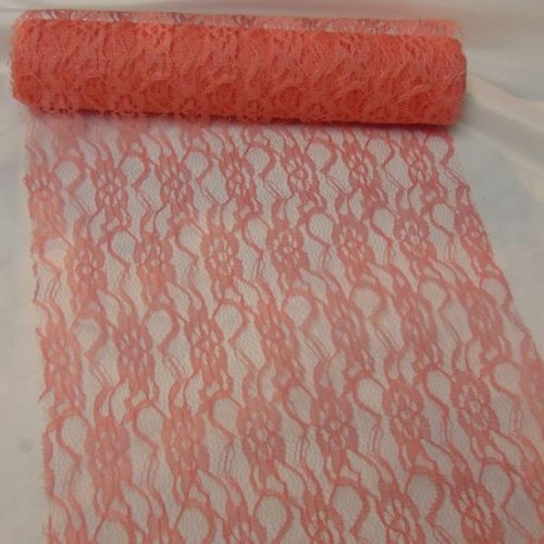 Csipke dekoanyag korall - 177 (29 cm * 5 m)