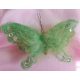 glitteres, tollas lepke zöld (15 cm)-12 db