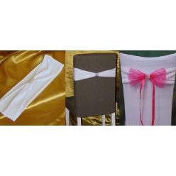 elasztikus/spandex székszoknya masni fehér