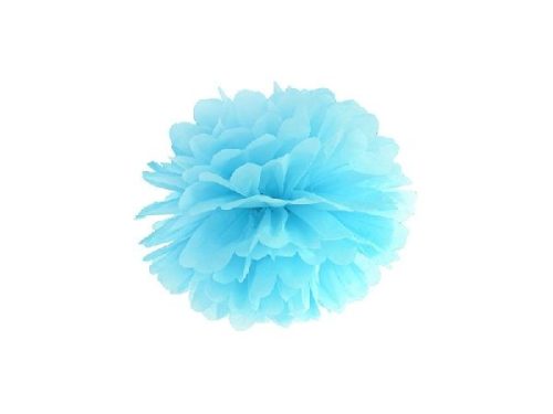 papír gömb / pom-pom (25 cm átmérő ) mentakék-011